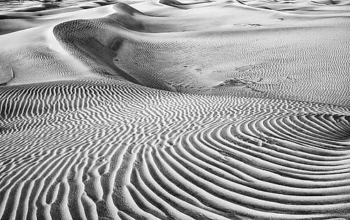 Dune Abstract-Death Valley Art Print by John Ford